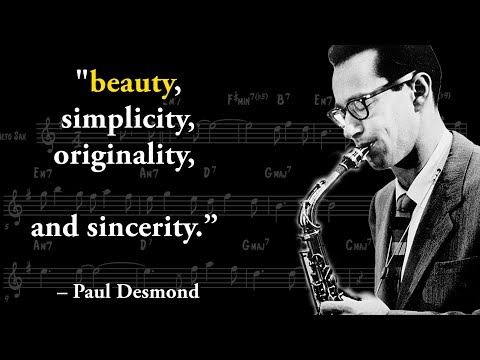 Paul Desmond - Black Orpheus solo transcription