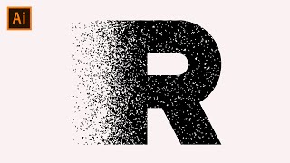 Illustrator Tutorial : Dispersion Tutorial Letter in Adobe Illustrator