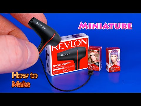 DIY Miniature Hair Dryers Revlon | DollHouse