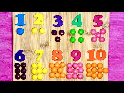 🍭 Play-Doh Numbers 1-10 with Colorful Candies! Fun Learning for Kids 🎨