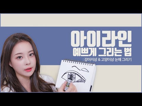 [아이라인 예쁘게 그리는법!] 강아지상, 고양이상 아이라인 그려봐요💕내 눈에 맞는 각도찾기! [ENG/SPA SUB]