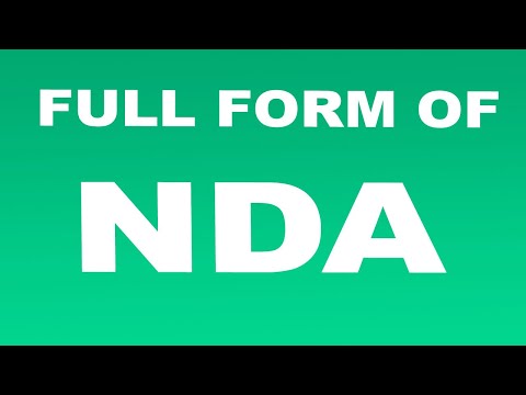 Full Form of NDA | What is NDA Full Form | NDA Abbreviation