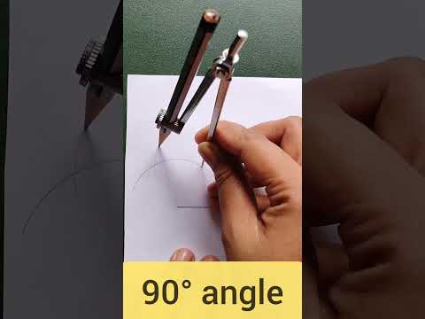 90 Degree angle making | Ninety Degree angle | #90 #degree #90degree #math #geometry