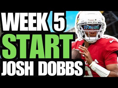 Week 5 Fantasy Football Start | QB Joshua Dobbs