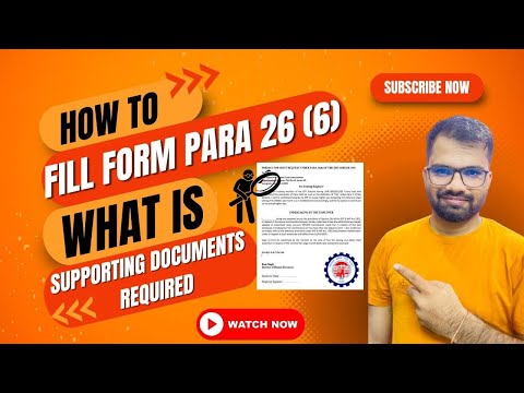 How to Fill EPFO Para 26(6) Form for Higher PF Deduction (Above ₹15,000) | Documents Required