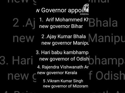 New Governor appointed #currentaffairs #news #staticgk #gk #new #governor #sunitanayak24676