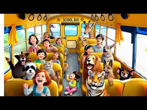 Wheels on the bus rhyme with animals- Join the Fun ride- the Must-Sing Kids Rhyme! nursery rhyme