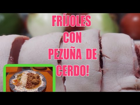 FRIJOLES CON PEZUÑA  DE CERDO #recetas  #frijoles #shorts