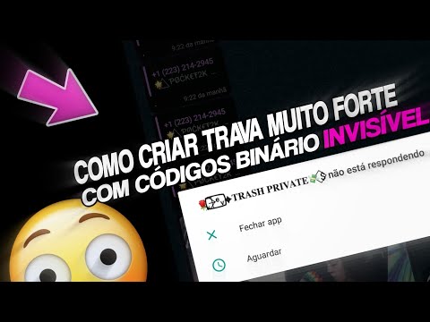 COMO CRIAR TRAVA FORTE COM CÓDIGO BINÁRIO (INVISÍVEL) / TXT, VÍDEO, MARCAR! MÉTODO BY POCKET 〽️