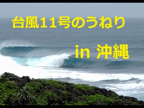 2022年今季最大の台風11号のもたらしたうねりin 沖縄