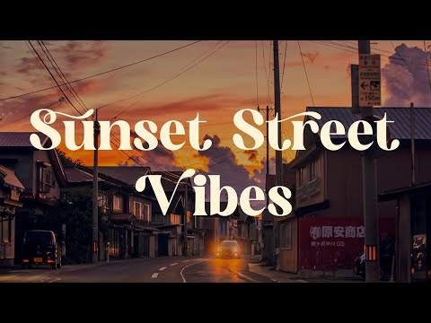 Sunset Street Vibes 🌅 Japanese Lofi Mix for Relax and Sleep