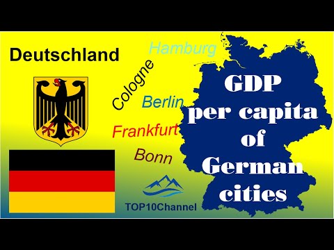 GDP per capita of German cities in EURO| TOP 10 Channel