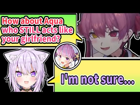 Marine Asks Cruel Question To Okayu [ENG SUB] Hololive Minato Aqua