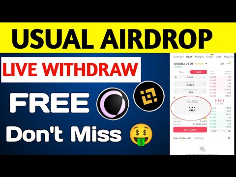 Usual Airdrop Live Withdrawal || Usual Airdrop real or fake || Usual Airdrop Withdraw to binance