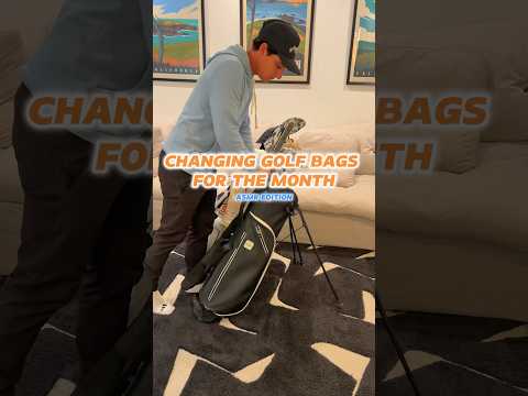 changing golf bags for the month