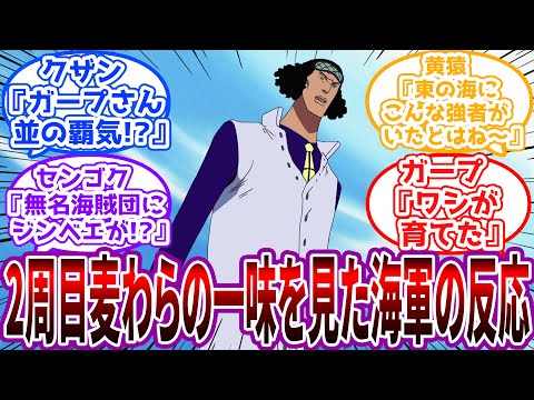 「あらら、ガープさんどんな教育したんだか…」2周目麦わらの一味を見た海軍の反応に対する読者の反応集【ワンピース】