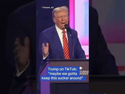 Trump on TikTok: "maybe we gotta keep this sucker around" #shorts