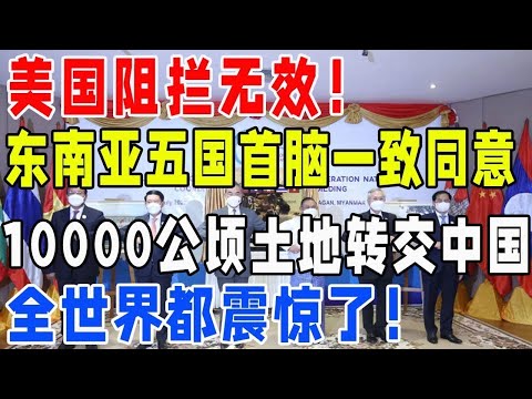 美國阻攔無效！ 東南亞5國首腦一致同意！ 10000公頃土地轉交中國全世界都震驚了！