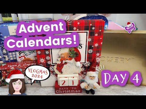 Day 4 - Opening ADVENT CALENDARS!  Vlogmas Day 4!  2024