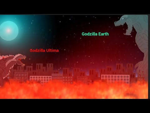 [DC2] Godzilla Ultima (Base Form) Vs Godzilla Earth (Base Form) | Short Animation #godzilla #dc2