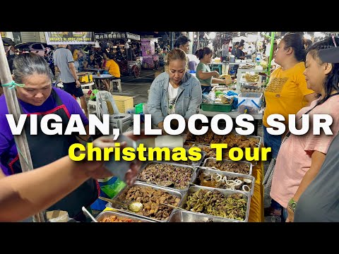 Vigan City, Ilocos Sur - Christmas Tour | Streets, Night Market & Street Food in Vigan, Philippines!