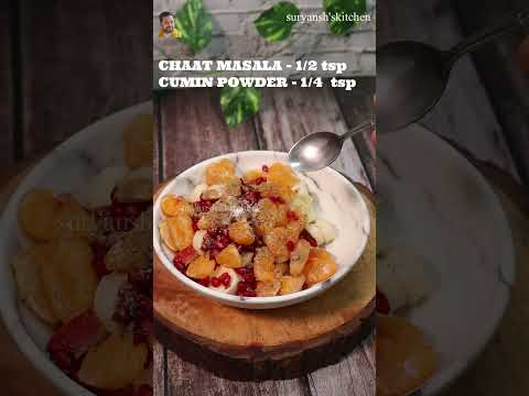 fruit chart | special fruit chaat recipe | #shorts