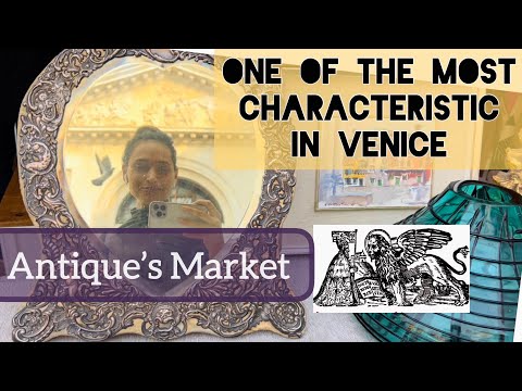 🪞Wonderful Antique Market in Venice Italy❗️Come Along with me ▫️4K