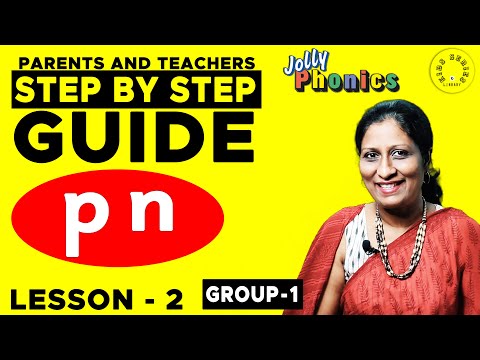 Kids Jolly Phonics Guide Lesson - 2 | 'p' , 'n' Letter Sounds | Parents & Teachers Guide To Phonics