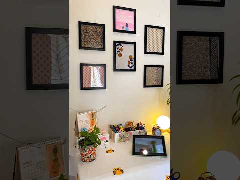 DIY wall frames from leftover fabrics #diyhomedecor #diywalldecor #diyframes