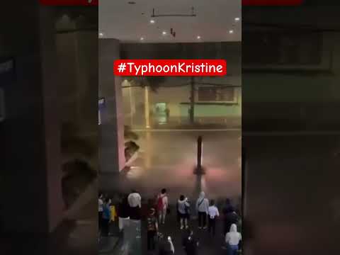 #TyphoonKristine @ Araneta Center Cubao🥹 #youtubeshorts