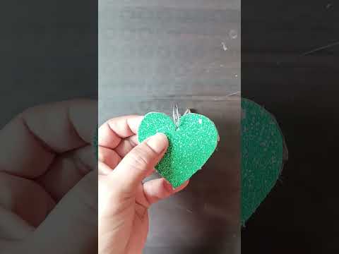 Heart💚Keyring #keyring #diy #ytshorts #shinewithsheela #shorts