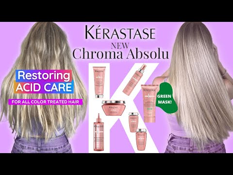 NEW KERASTASE CHROMA ABSOLU HAIR CARE TUTORIAL | For All Color-Treated Hair | Add Strength & SHINE