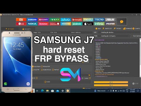 SAMSUNG GALAXY J7 HARD RESET &FRP BYPASS REMOVE BY UNLOCK TOOL 🔫🔥 JUST ONE 🕜 Click