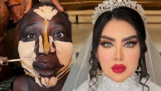 Unbelievable 😳😱🔥 Grandma Got Married 👆😳 Bridal Makeup And Hair Transformation 💉✂️🔥Makeup Tutorial 😳