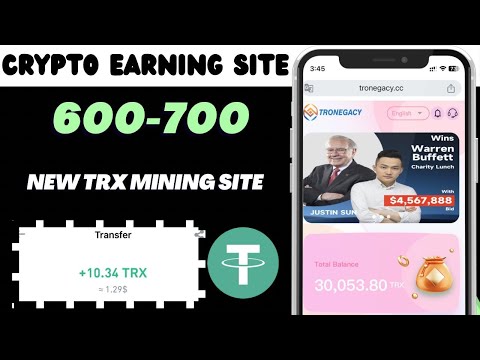 Best TRONEGACY Mining site | longtime trusted income trx site | best free earning apps