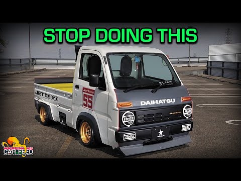 Your kei truck isn't a cool JDM car so please stop modifying it like one