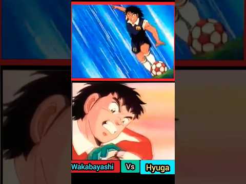 captain tsubasa - Hyuga vs Wakabayashi  #captaintsubasa