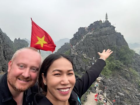 500 Steps to the Lying Dragon Mountain Viewpoint in Ninh Binh, Vietnam (near Hang Mua Caves)