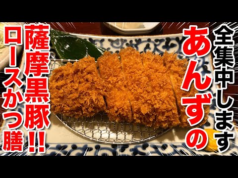 【超美味とんかつ！】大人気店あんずの黒豚ロース膳に全集中！！