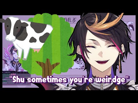 Shu grows a cow tree after snorting cereal powder