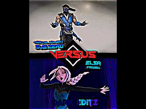 Sub Zero vs Elsa #alightmotion #edit #mk11 #frozen