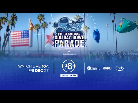 The Port of San Diego Holiday Bowl Parade returns December 27 to downtown