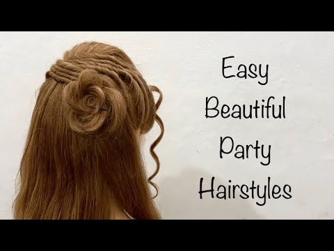 Easy Open Hairstyle | Party Hairstyles | Beautiful Hair style girl