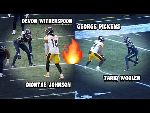 George Pickens & Diontae Johnson Vs Devon Witherspoon & Tariq Woolen 🔥Seahawks Vs Steelers 2023