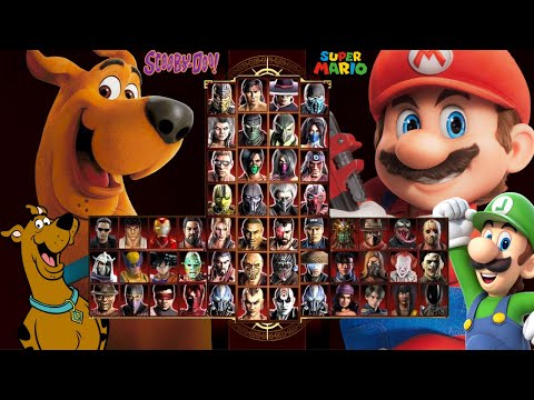 Mortal Kombat 9 - SCOOBY DOO & MARIO BROSS - Expert Tag Ladder - Gameplay @(1080p) - 60ᶠᵖˢ ✔