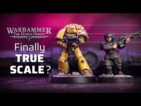 SCALE COMPARISON: New MkVI Space Marines finally true scale? | Horus Heresy Age of Darkness Mark 6