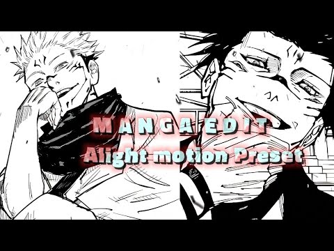 Trending Manga Edits Preset || Alight Motion ||