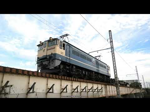 EF65 2097号機が牽引の配1792ﾚ貨物列車の撮影です。（R6.10.16）