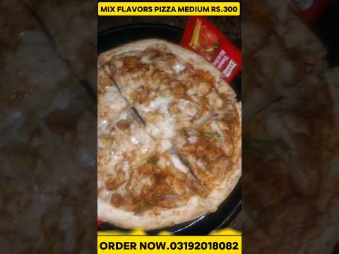 mix flavors pizza medium RS.300 #pizza #food #shorts #viral #trending #trend #pizzalover #streetfood