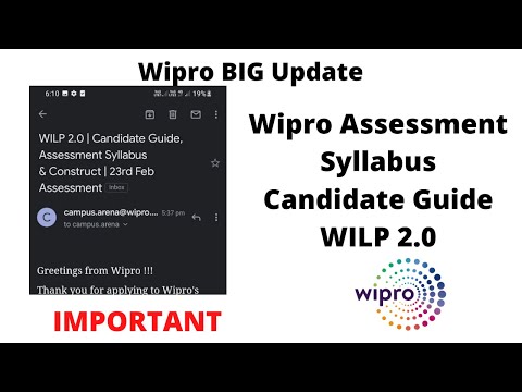 Wipro Campus Hiring Assessment Update | WLIP 2.0 | Wipro | OL